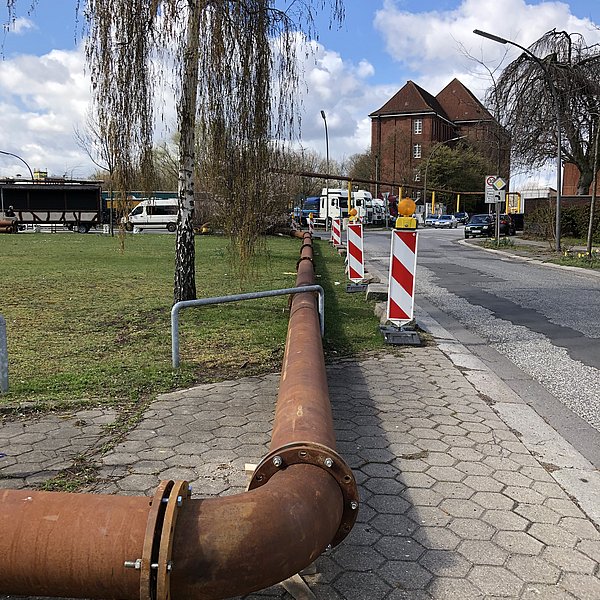Geflanschte Vorflutleitung DN 300