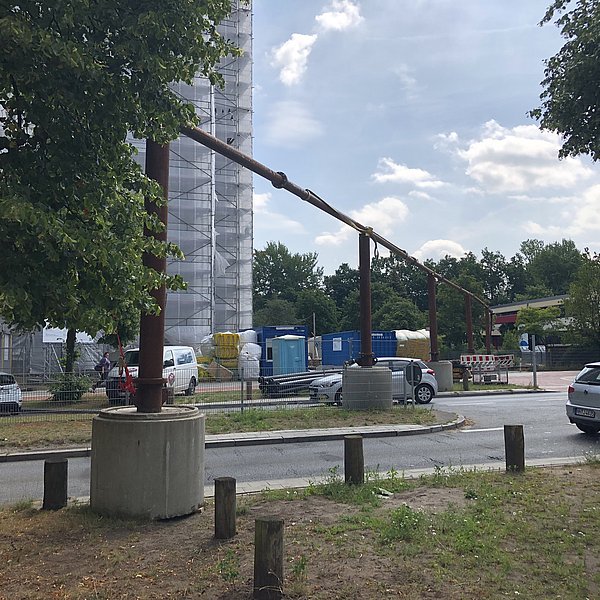 Rohrbrücke mit einer Vorflutleitung DN 150