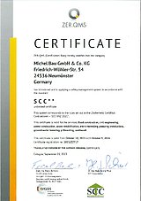 SCC Certificate
