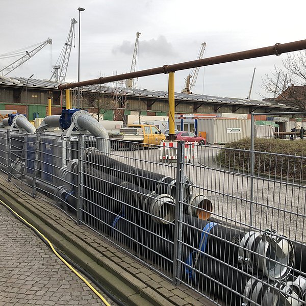 Aufbau der Vorflutleitung
