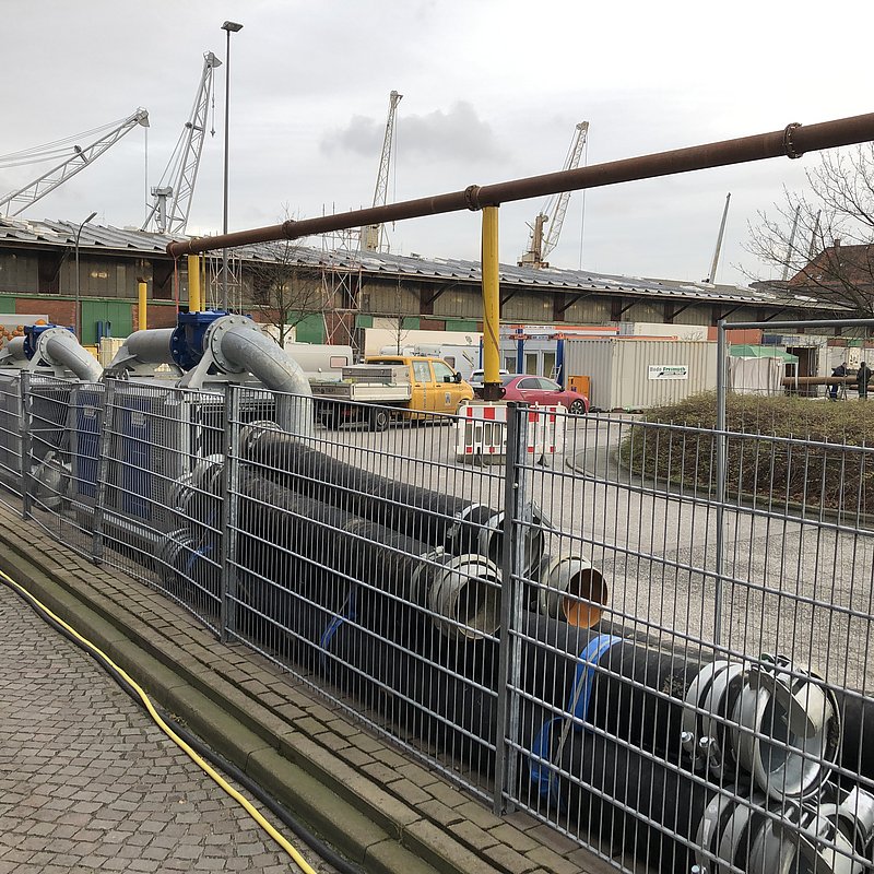 Aufbau der Vorflutleitung